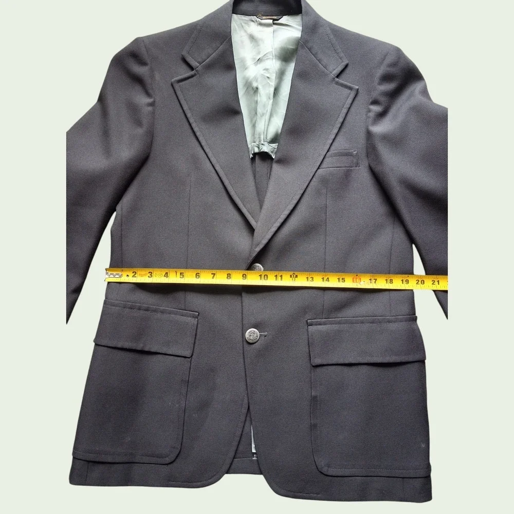 Fashion 400 Dillard's Black Sport Coat Blazer Men's 44R 2 Button Classic Jacket